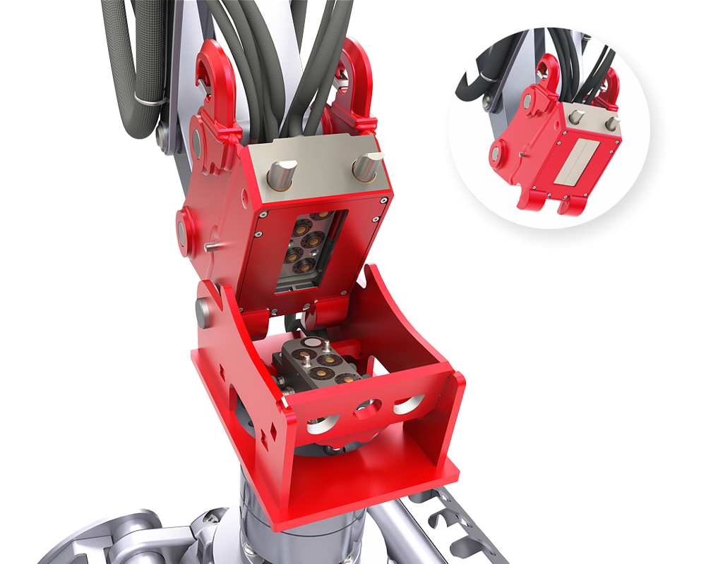 Vollhydraulische Schnellwechsler, Schnellwechselsysteme für Minibagger ...